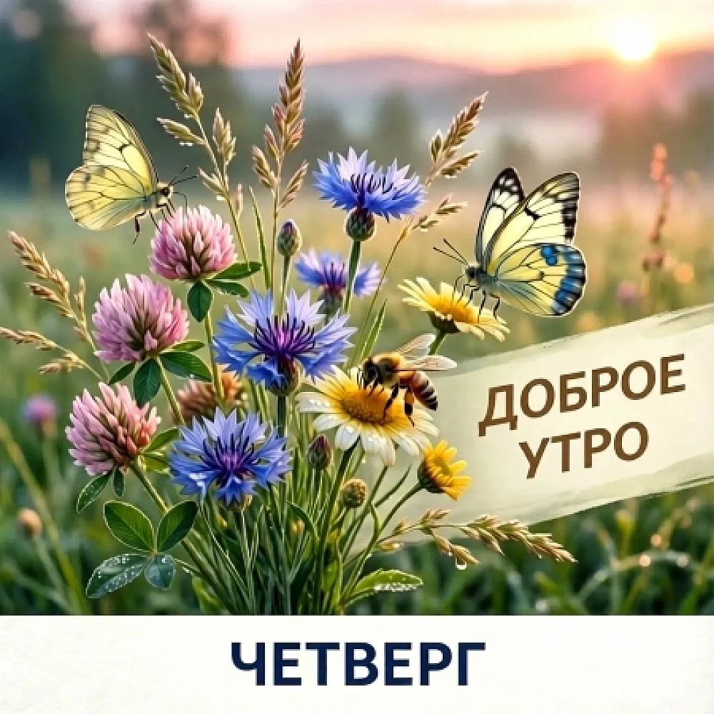 Доброе утро, мои дорогие! Пусть рабочий день четверга пролетит незаметно! ❤️