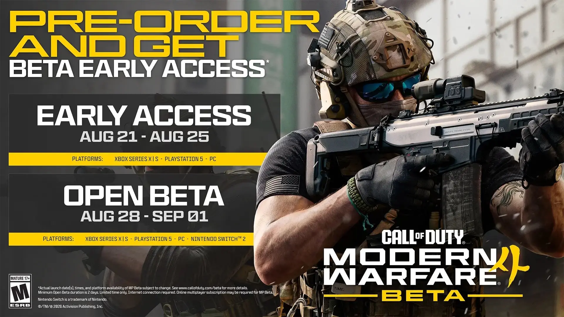 Вышел трейлер открытой беты Call of Duty: Modern Warfare 4