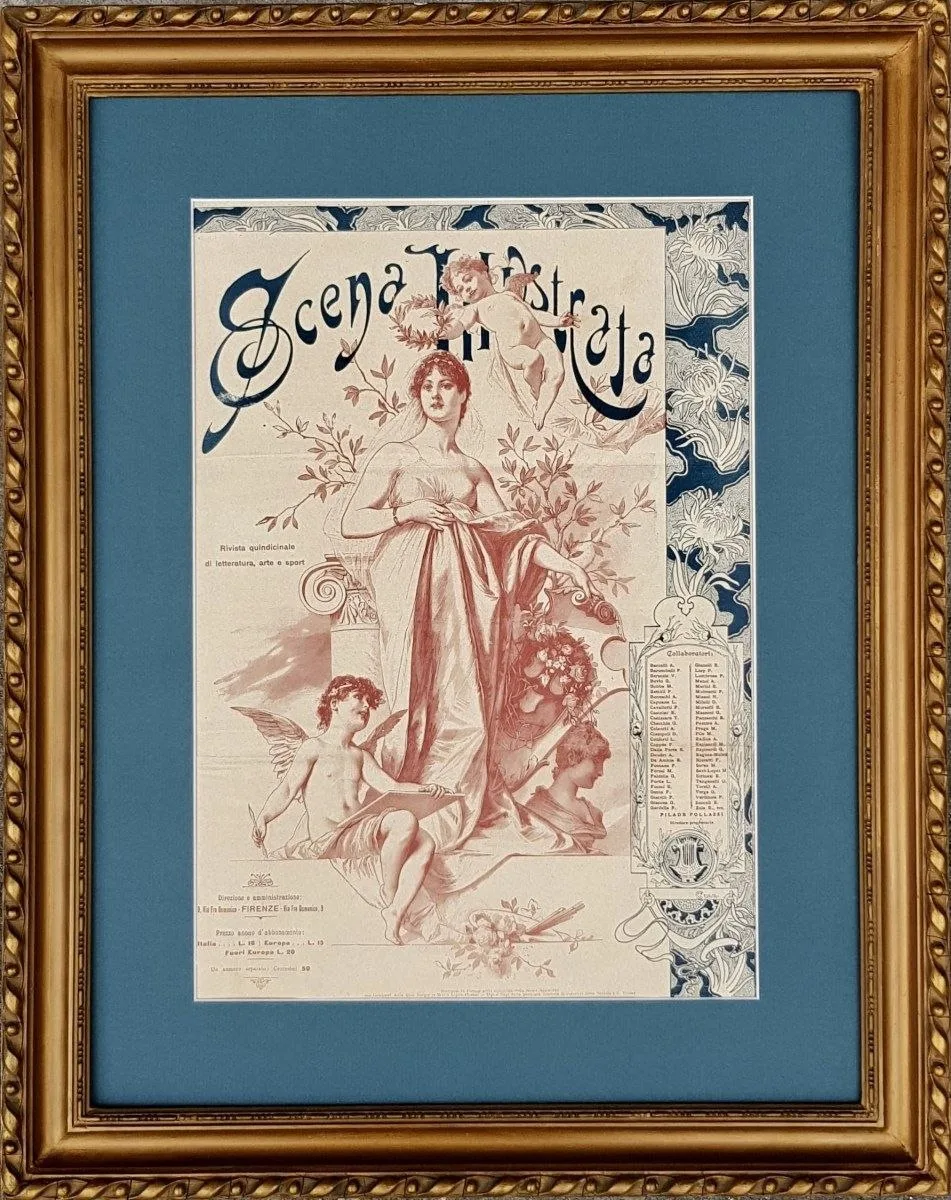 Обложка знаменитого итальянского театрального журнала Scena Illustrata, издававшегося в...