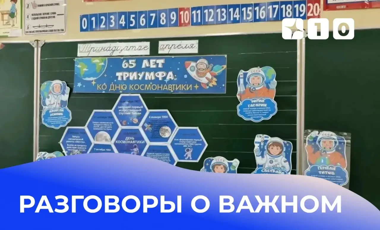 🌟 РАЗГОВОР О ВАЖНОМ  ⭐«Разговоры о важном»: 65 лет триумфа ко Дню космонавтики  🗓 13 апреля в нашей 