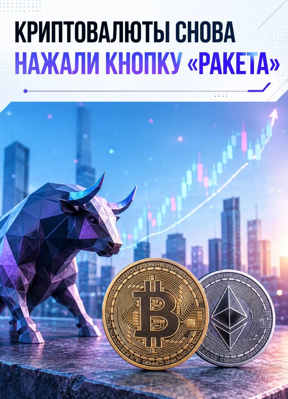 🚀 КРИПТА СНОВА ВКЛЮЧИЛА РЕЖИМ «РАКЕТА»