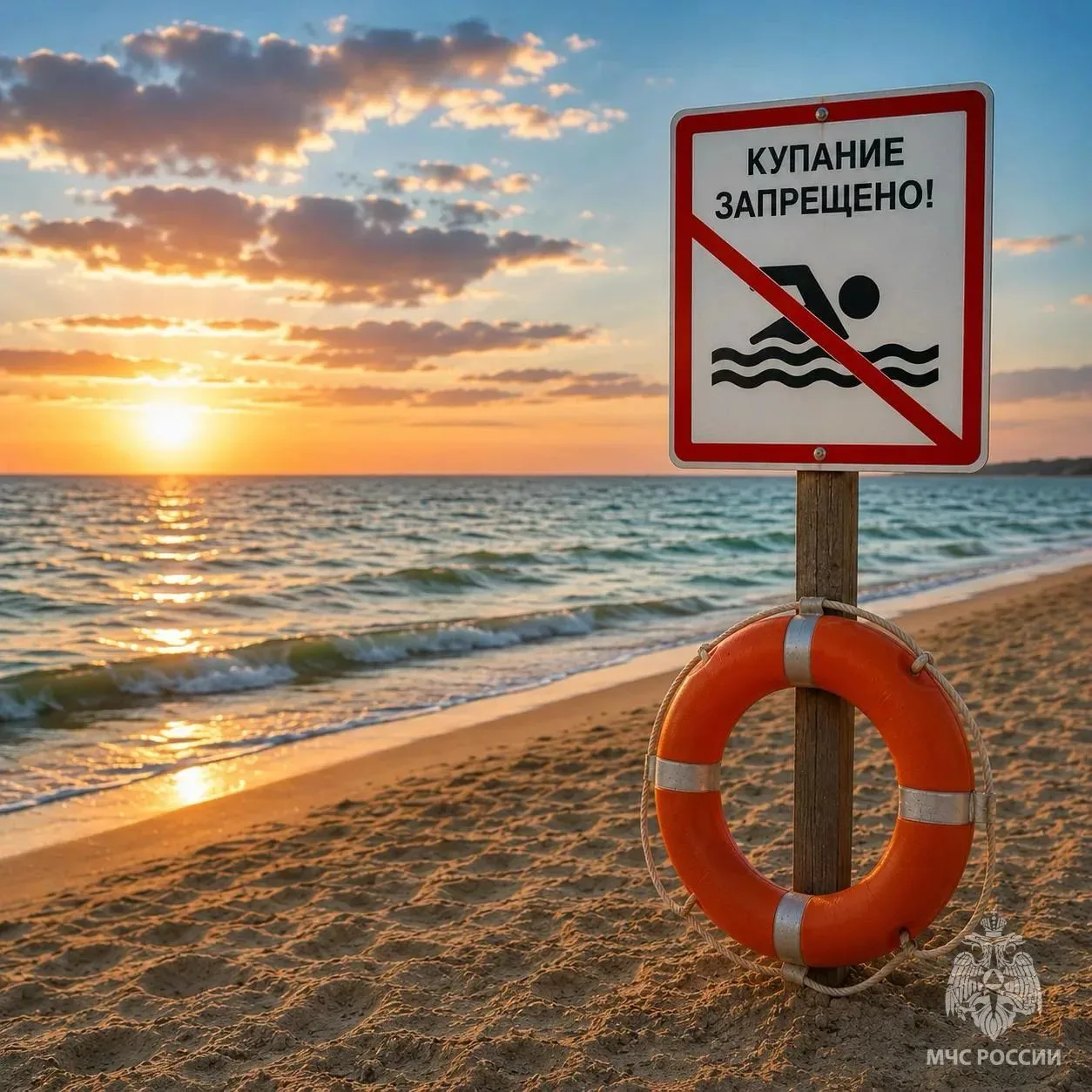 МЧС России напоминает:
🔹 купайтесь только на официально оборудованных пляжах;
🔹 не оставляйте дете