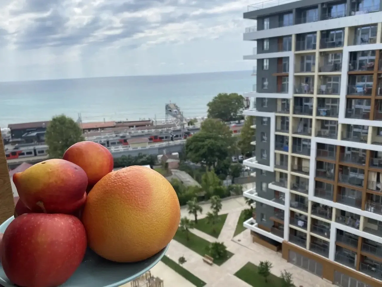 #ДАГОМЫС  ☀️Сдаю посуточно видовую квартиру студию ОТ СОБСТВЕННИКА  🌴Современный ЖК, закрытая террит
