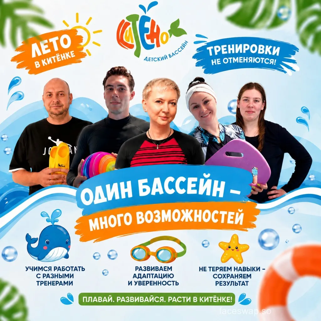 ☀️ Лето — не повод делать паузу в плавании