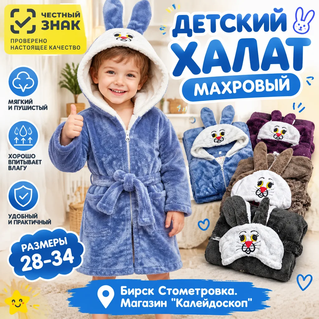 Халат для мальчика