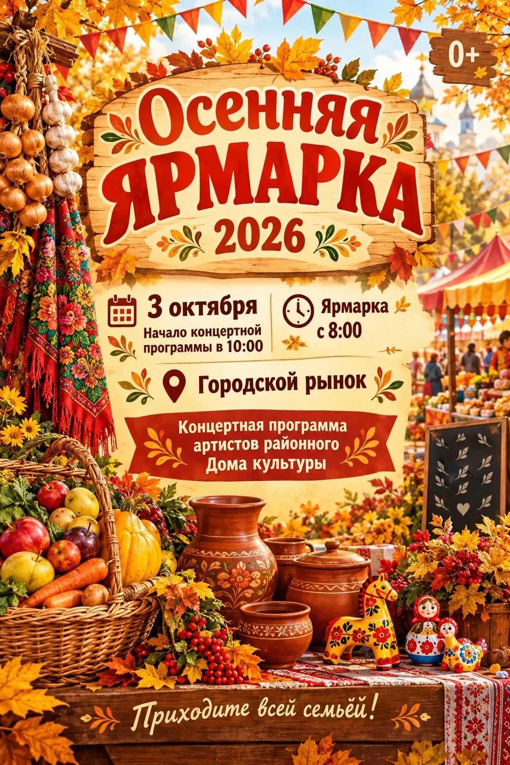 Осенняя ярмарка 2026: Приходите всей семьёй!