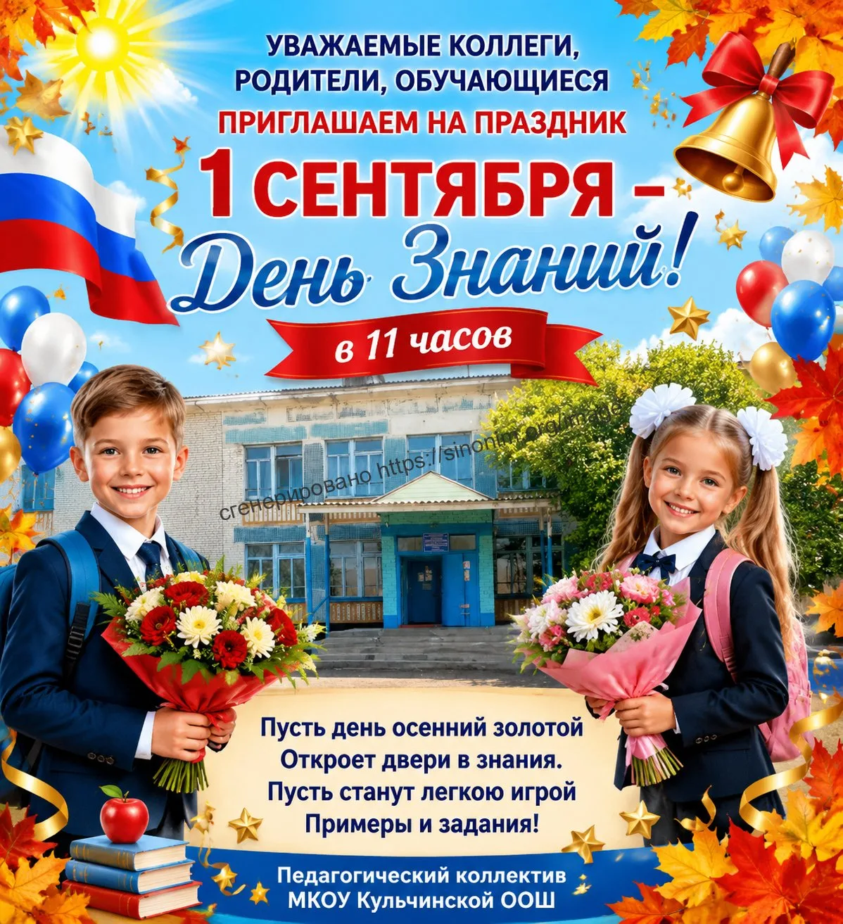 🍂📚 Приглашение на День знаний — 1 сентября 2026 года 🍂📚
