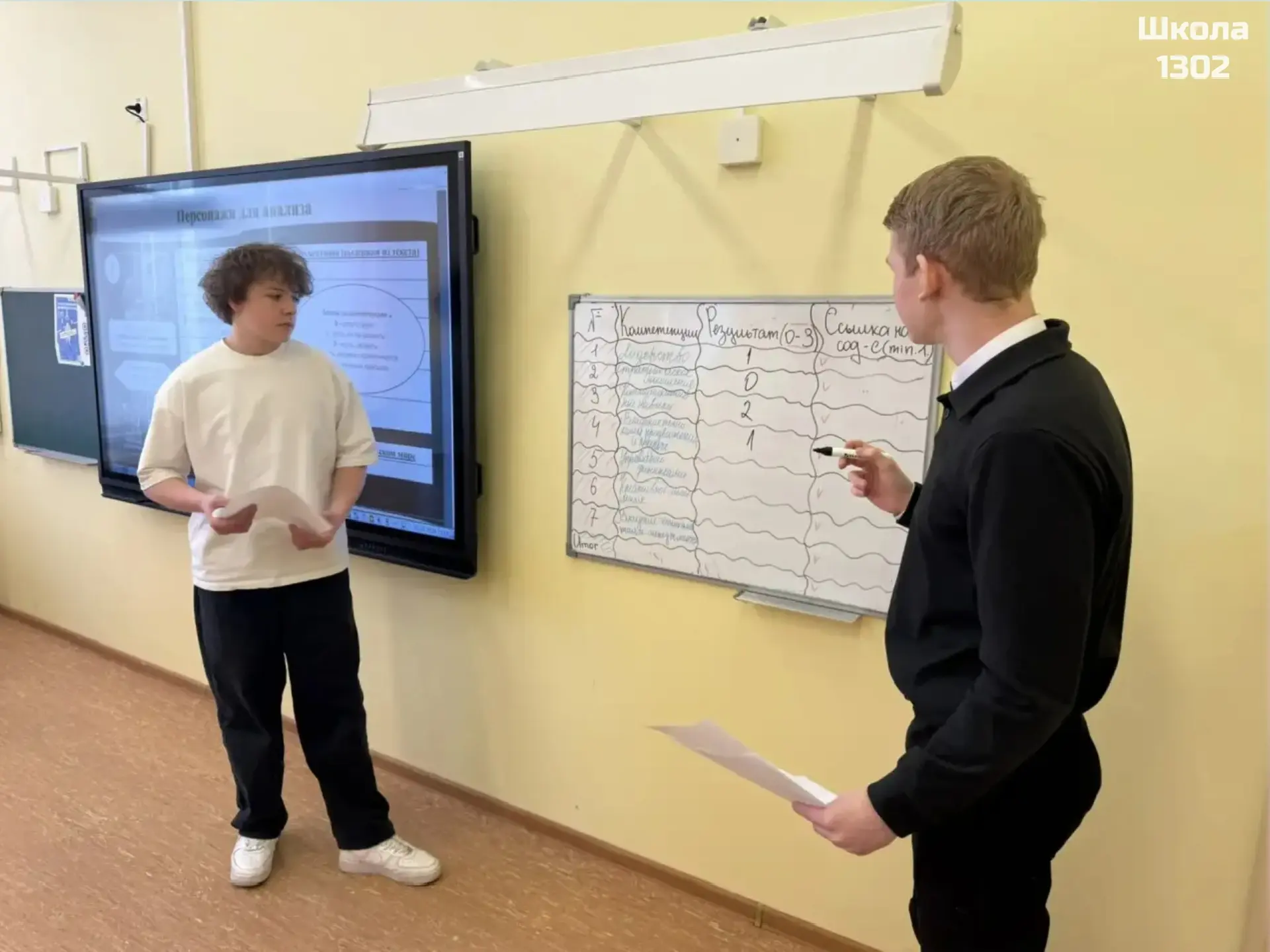 В 10 классе прошёл необычный интегрированный урок, где ребята посмотрели на произведения классиков с
