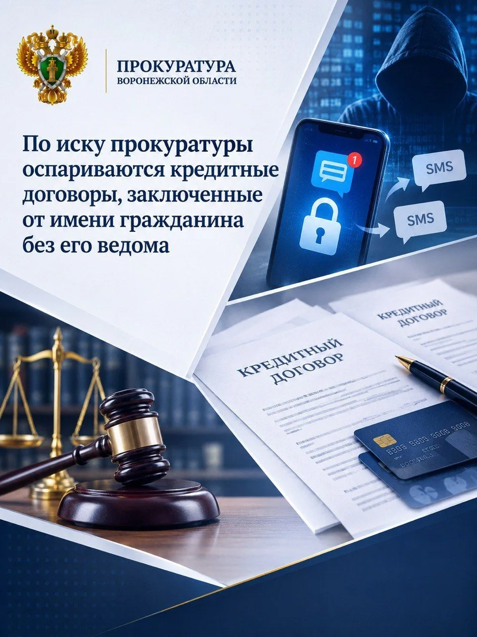 🔷По иску прокуратуры оспариваются кредитные договоры, заключенные от имени гражданина ...