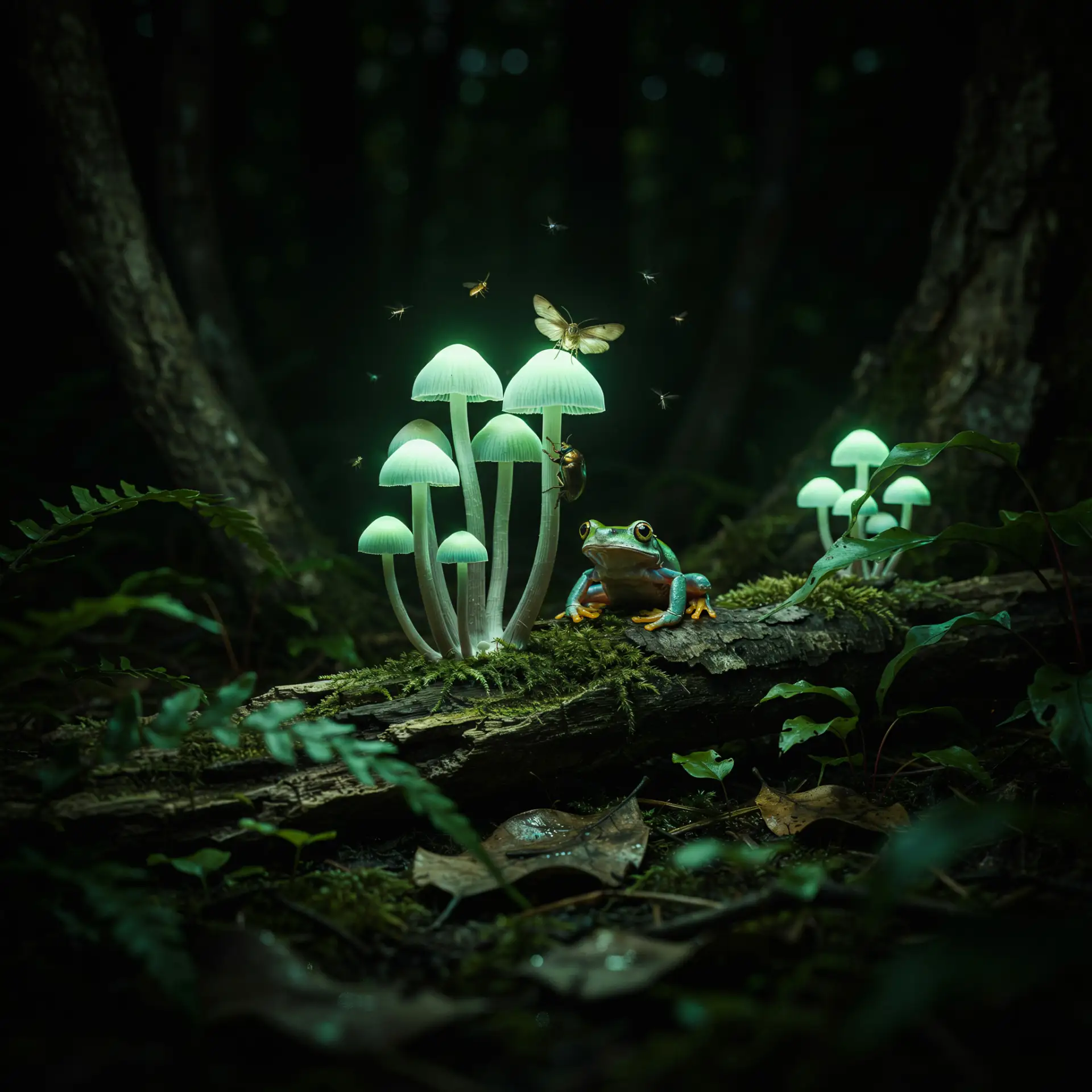 🍄 Светящиеся грибы: природные фонарики

В лесах, где совсем нет света, иногда можно увидеть мягкое 