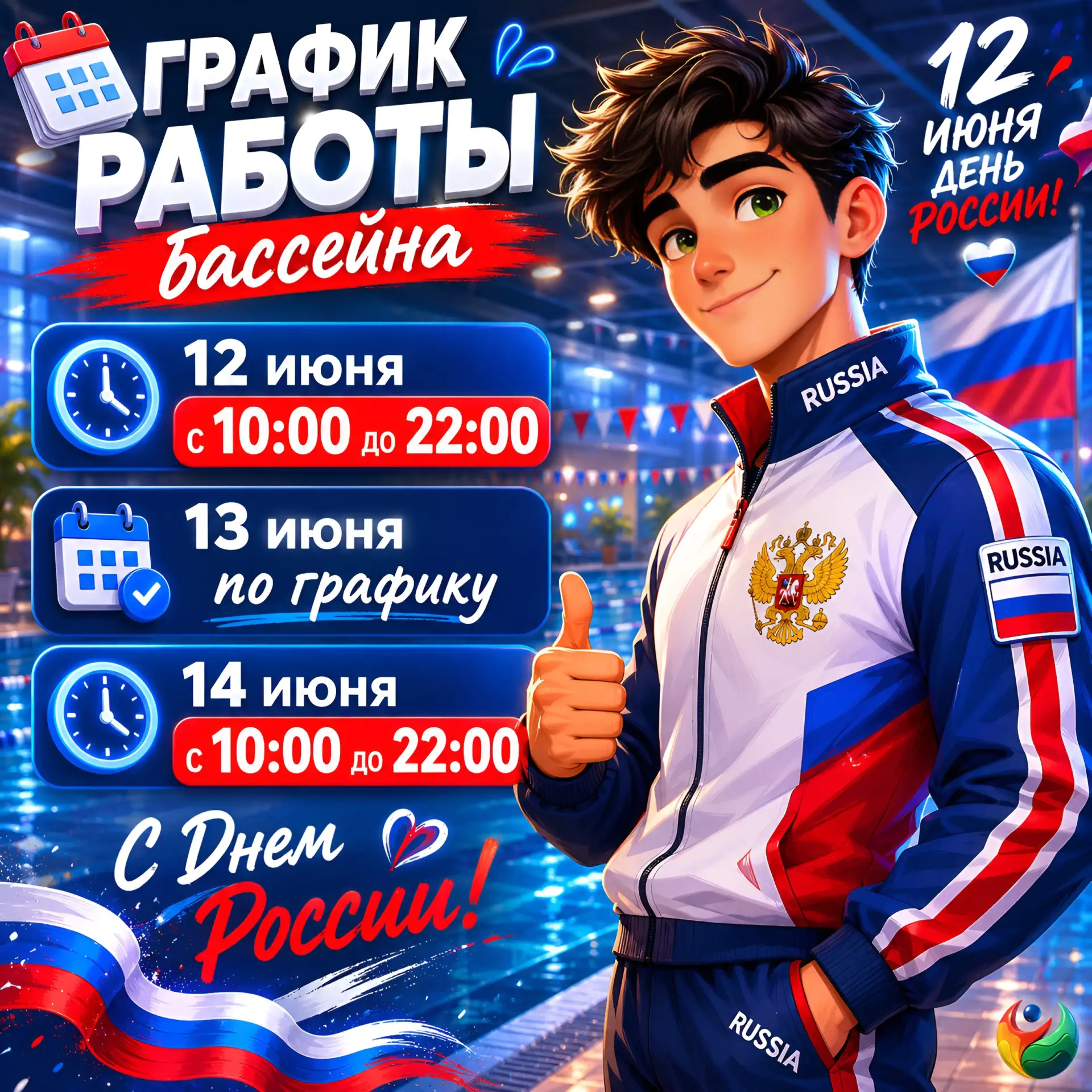 ‼ Уважаемые жители и гости города! 

✅ Поздравляем вас с Днем России! В честь праздника сообщаем о г