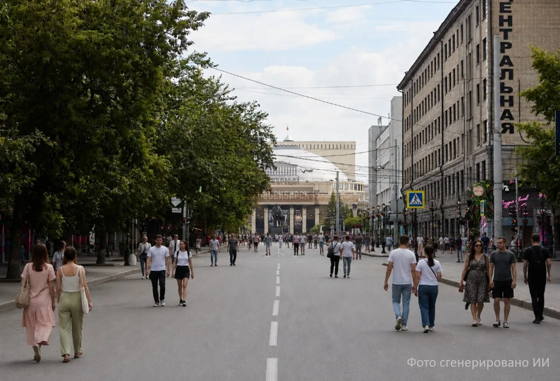 В Новосибирске в связи с празднованием Дня города будет перекрыта часть улицы Ленина. Пешеходный уча