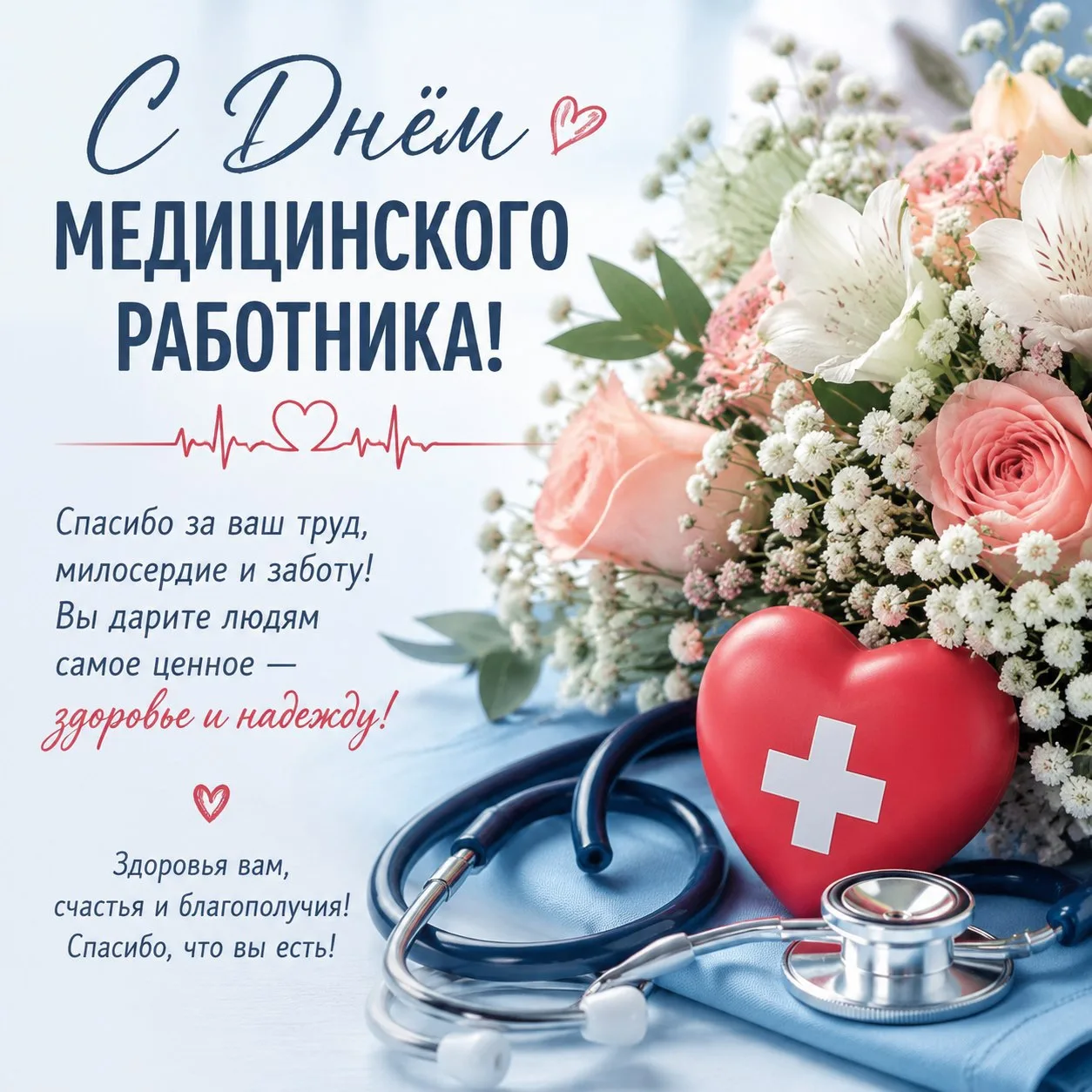 ДЕНЬ МЕДИЦИНСКОГО РАБОТНИКА 

Сегодня мы от всего сердца поздравляем тех, кто выбрал одну из самых б
