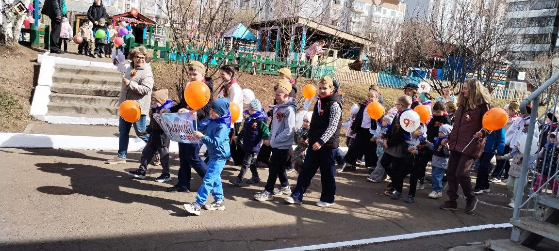 Праздничное настроение и гордость за победу!  Сегодня особенный день для воспитанников детского сада