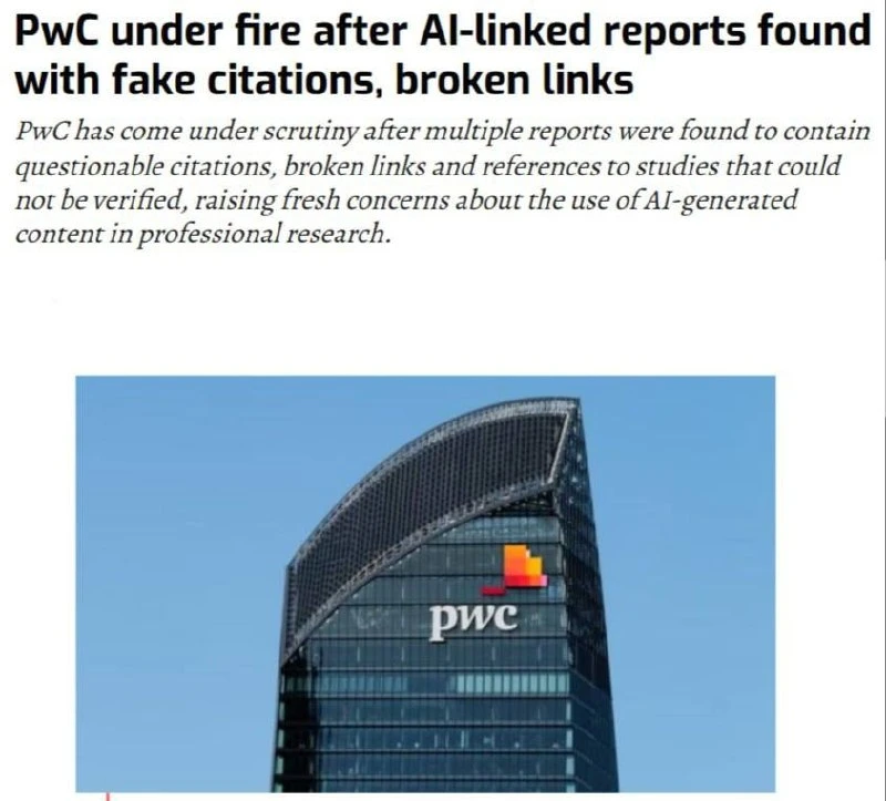 🤓И о методах аналитики популярных консультантов. 

PwC оказалась в центре скандала после того, как 