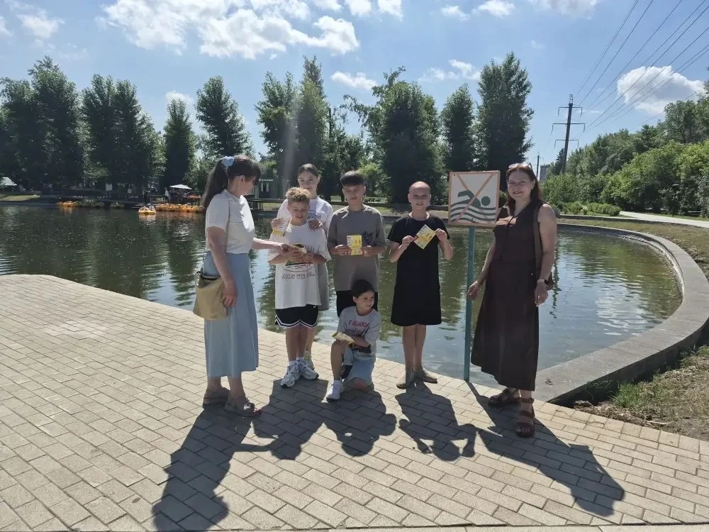 В день России,  прошел рейд по безопасности на водных обьектах в несанкционированных местах отдыха у