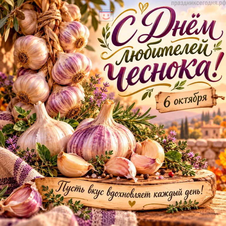 6 октября — День любителей чеснока. 🧄 И повод вспомнить: главный чесночный аромат появ...