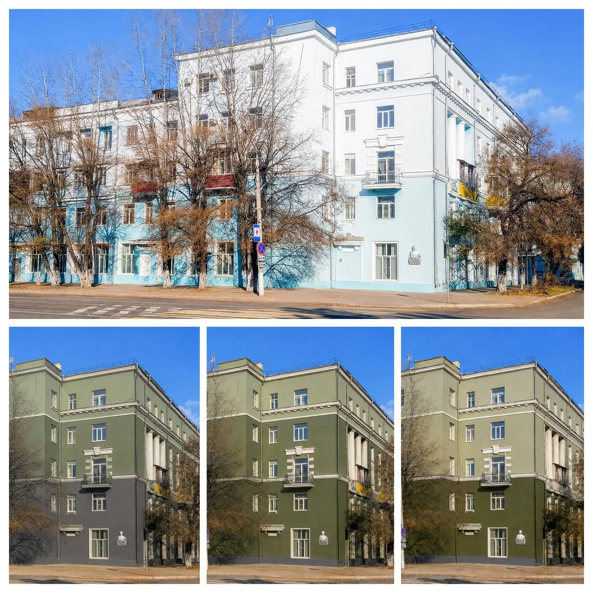 🎨 Ещё одна сталинка на красной линии готовится сменить окраску. Ранее Мира 20, где рас...