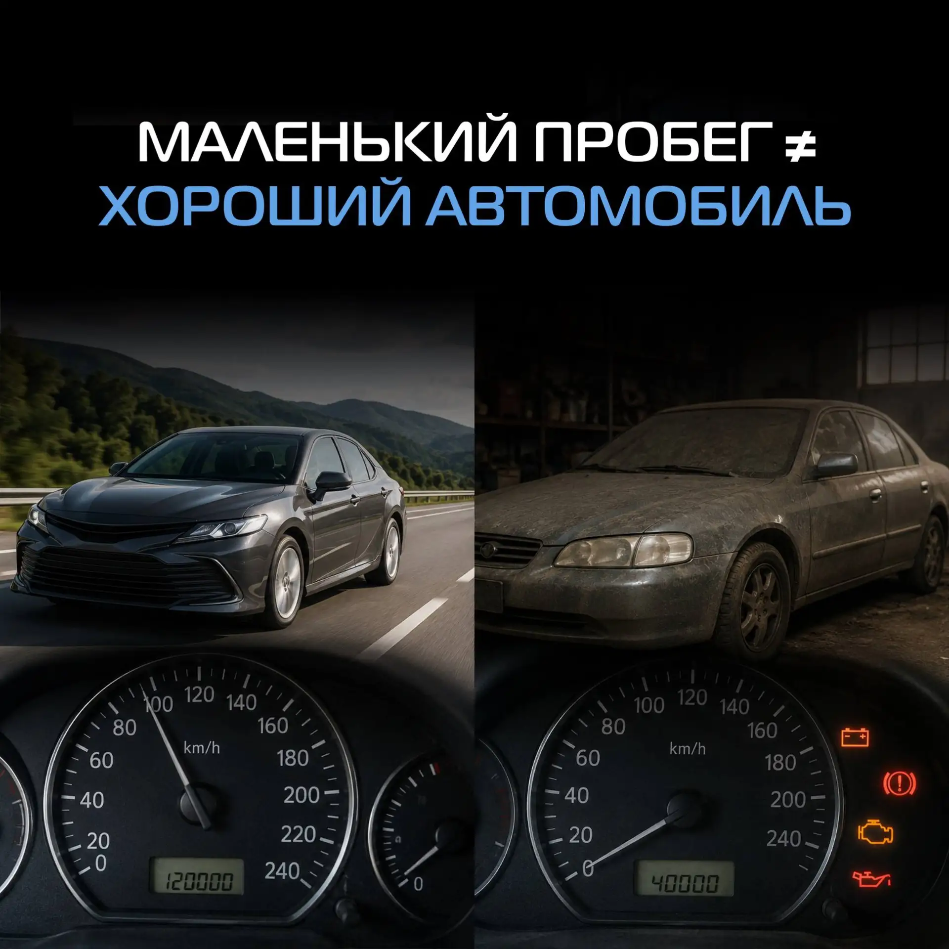 🚗 Почему низкий пробег не всегда означает хороший автомобиль?