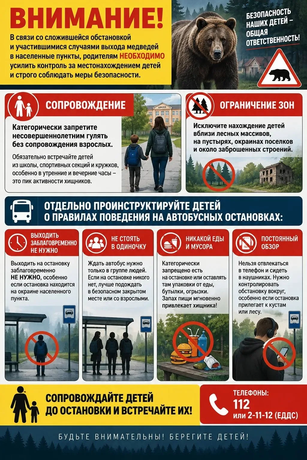 🐻Выход медведей: куда обращаться и что необходимо знать