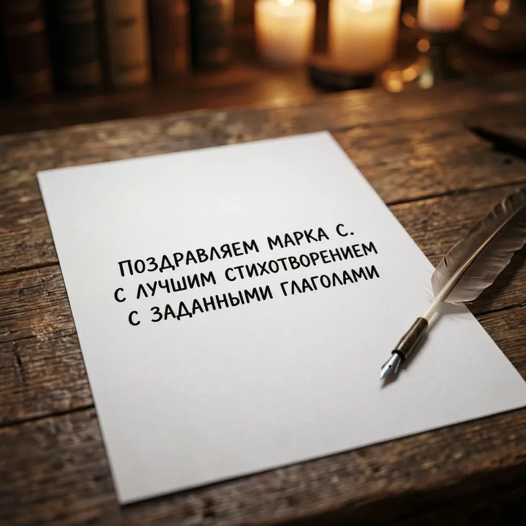 🎉 Итоги нашего творческого конкурса на лучший стишок с заданными глаголами! 🎉