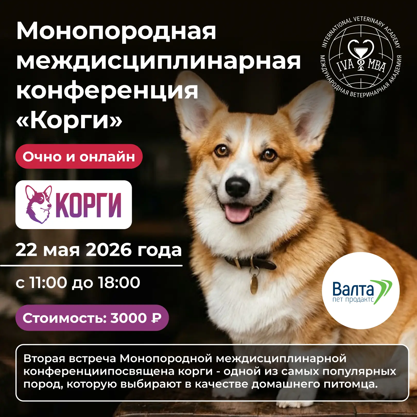 Центр дополнительного образования АНО ВО МВА и Валта Пет Продактс приглашают вас на Мон...