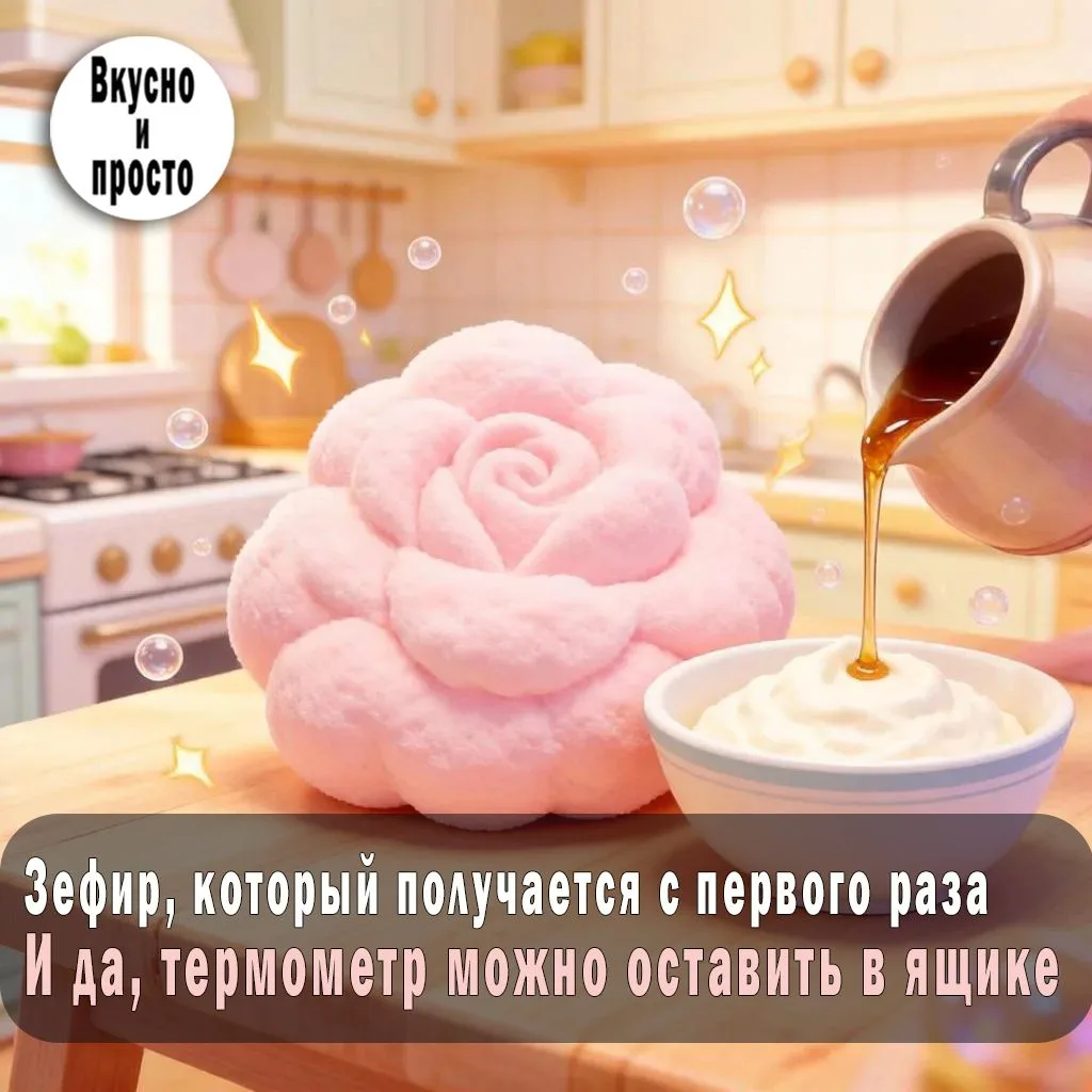 Зефир, который получается с первого раза. И да, термометр можно оставить в ящике