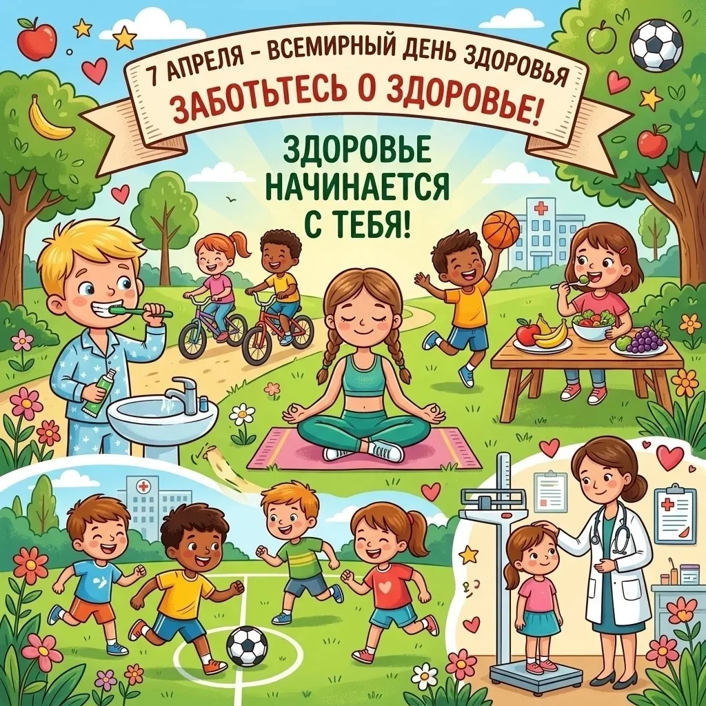 🍏 7 апреля — Всемирный день здоровья! 🏃‍♂️✨