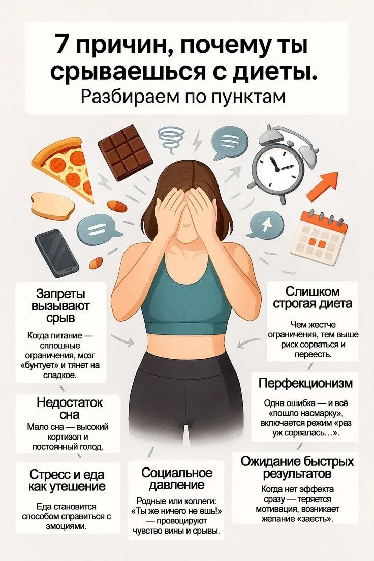 7 причин, почему ты срываешся с диеты