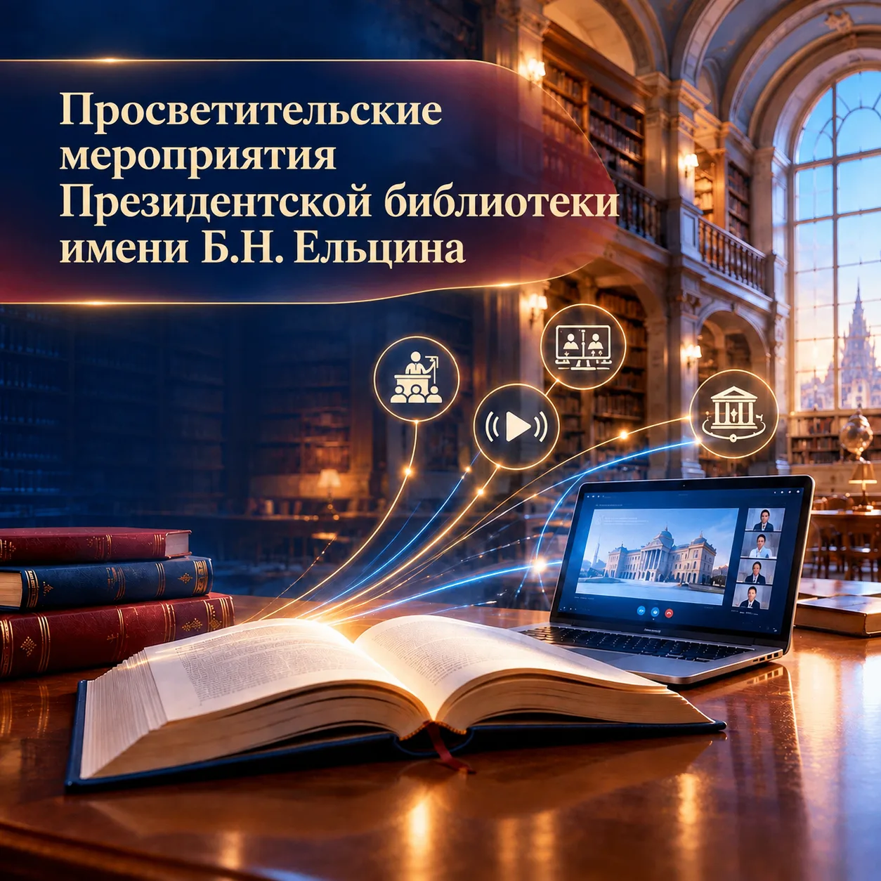 📚 Просветительские мероприятия Президентской библиотеки — онлайн