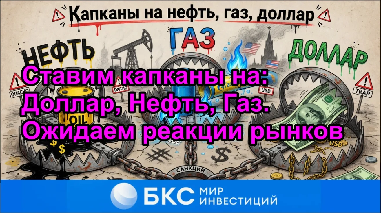 БКС-брокер. Обзор текущих сделок. Ставим капканы на: Доллар, Нефть, Газ. Ожидаем реакции рынков