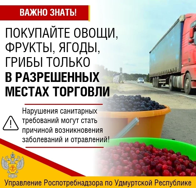 🍒❗С наступлением лета в Удмуртии активизировалась торговля фруктами, ягодами в несанкционированных 