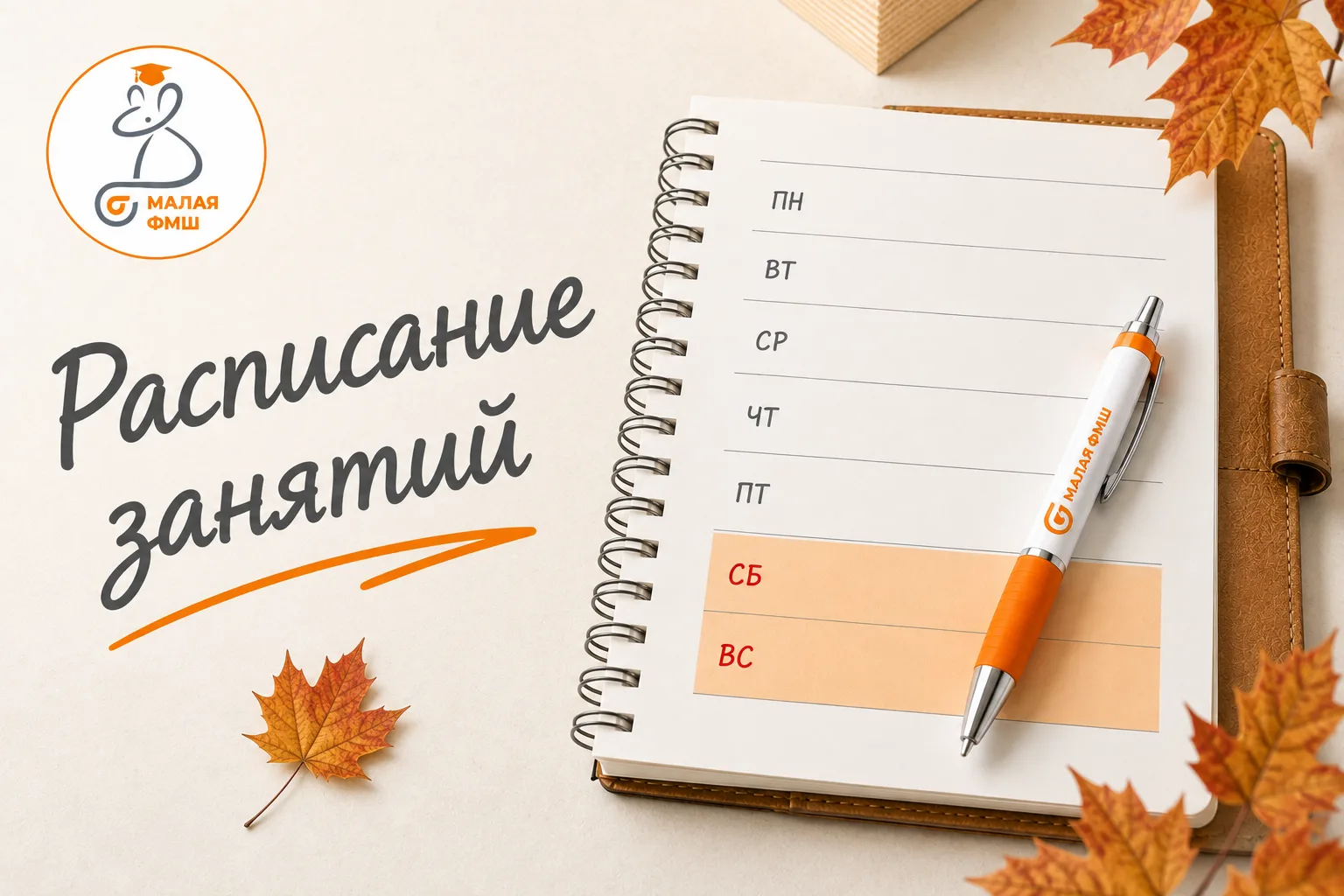 🗓 Расписание на новый учебный год.