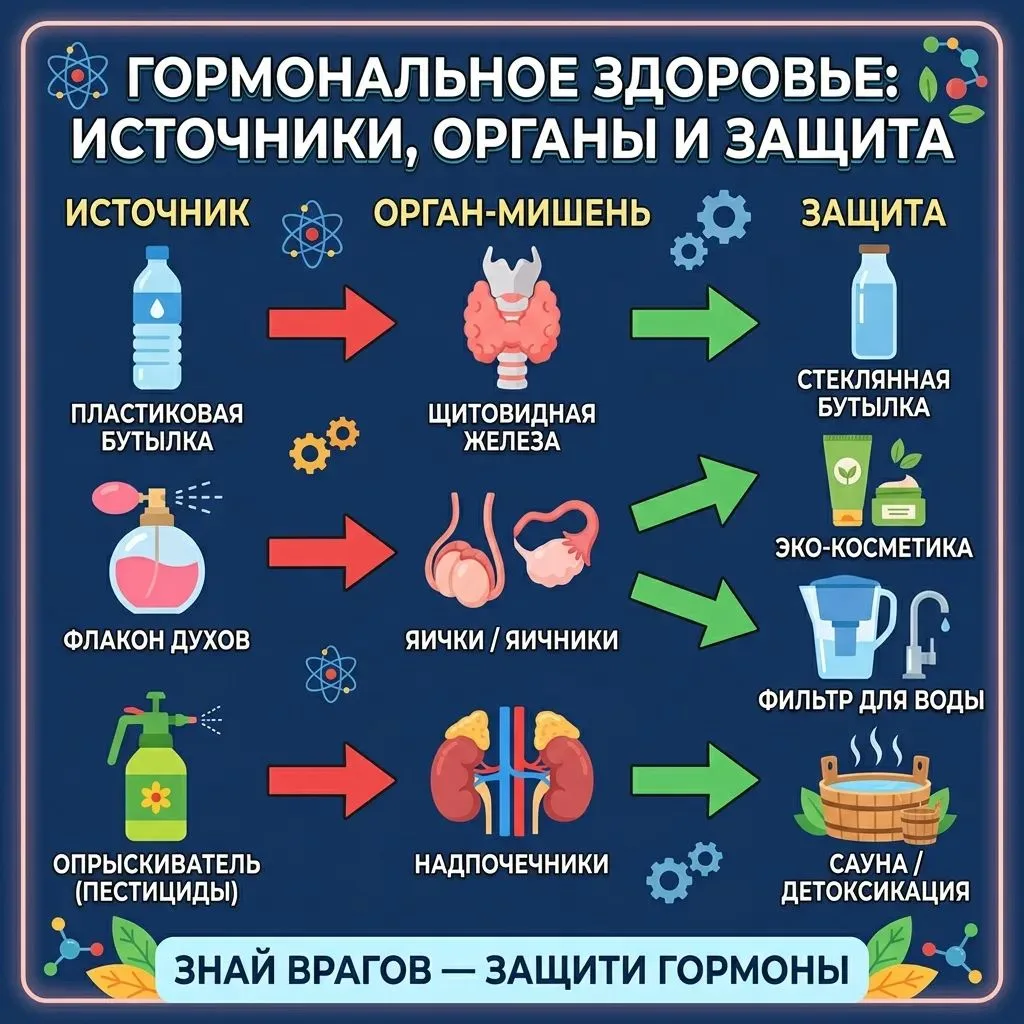 3️⃣ ГЛАВНЫХ ВРАГА НАШЕГО ЭНДОКРИННОГО ЗДОРОВЬЯ

✔️ BPA (Бисфенол А) — часто встречается в пластиковы