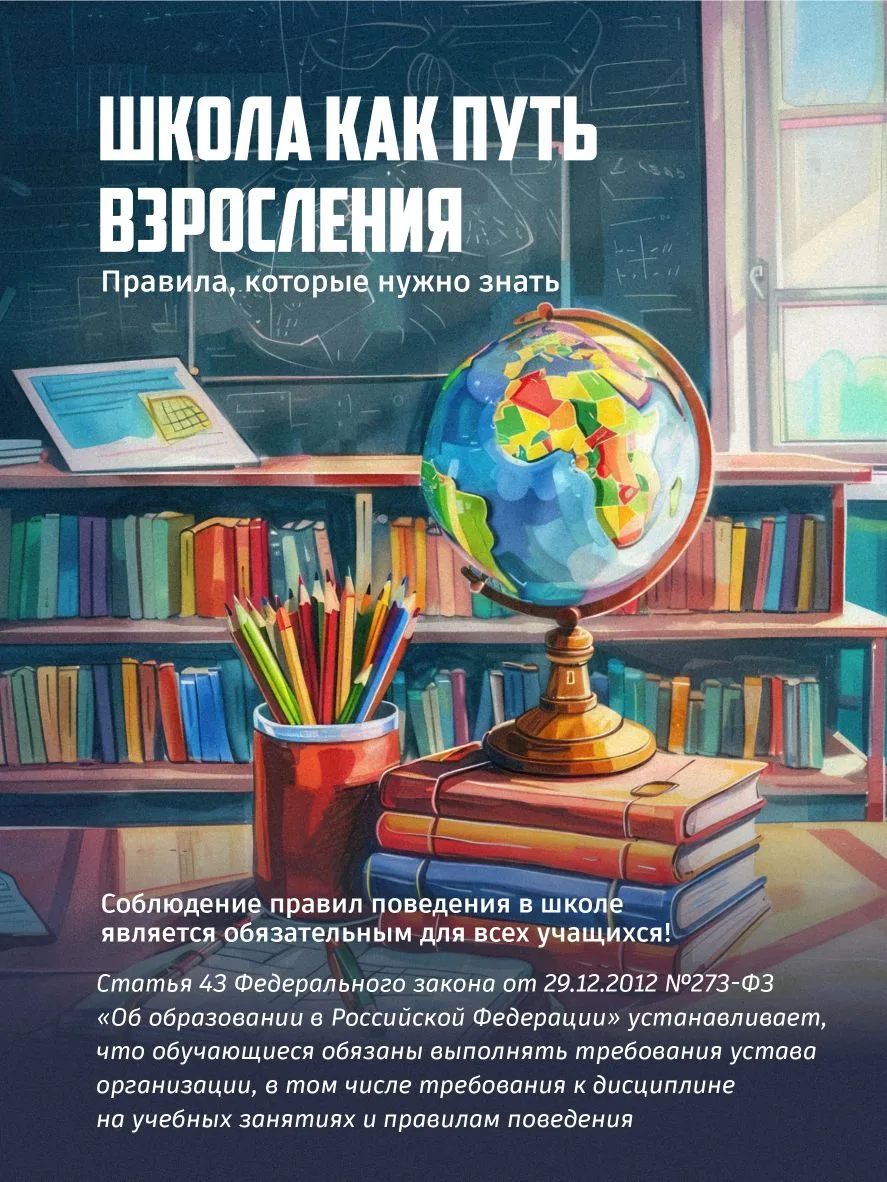 ✅ Правила поведения в школе — это основа безопасности и успеха!