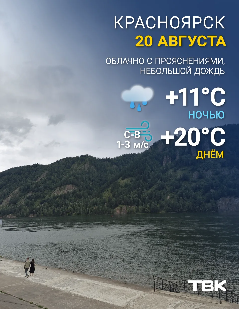 Погода на 20 августа