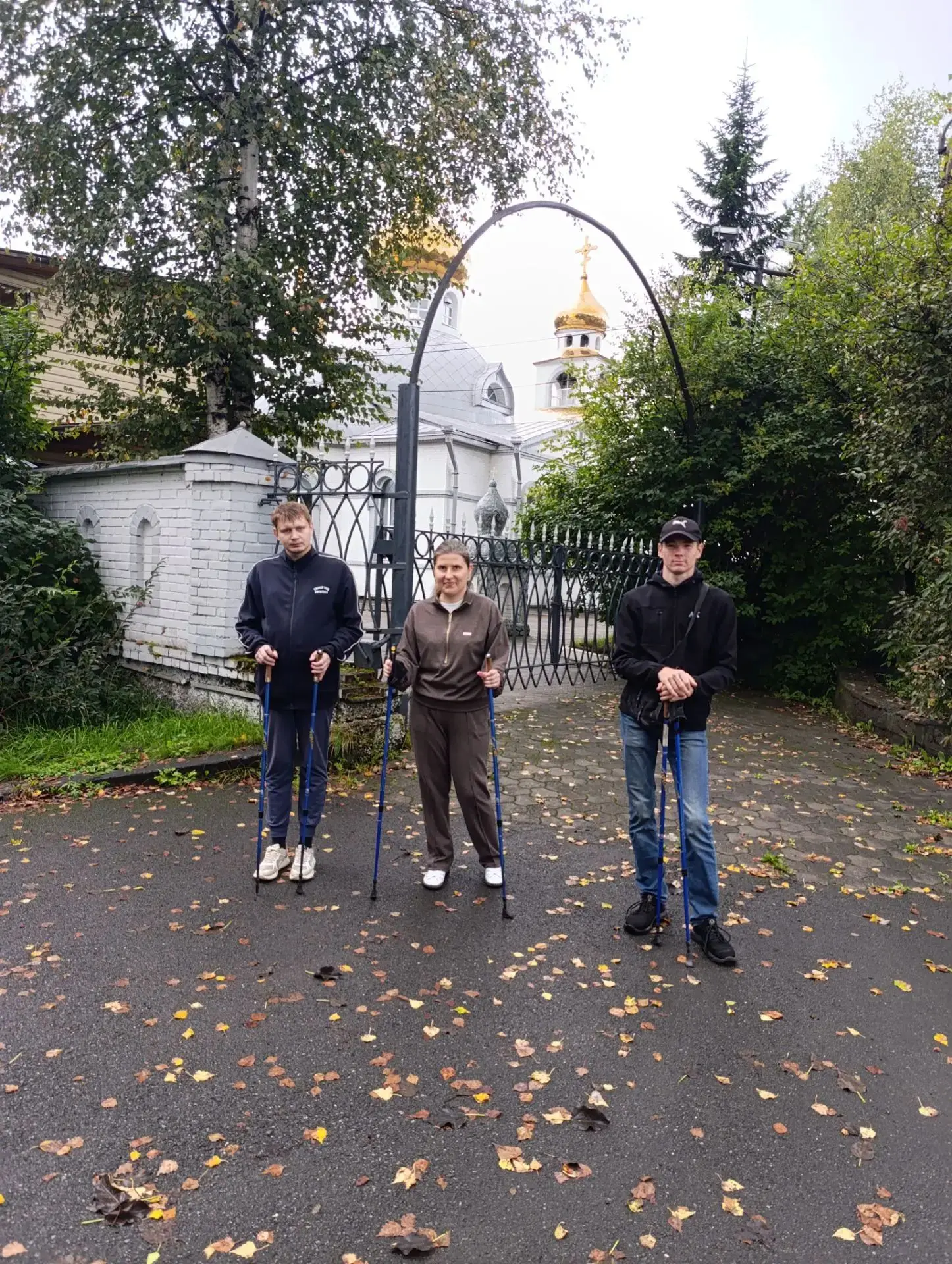 💪Наше доброе спортивное, но прохладное утро.