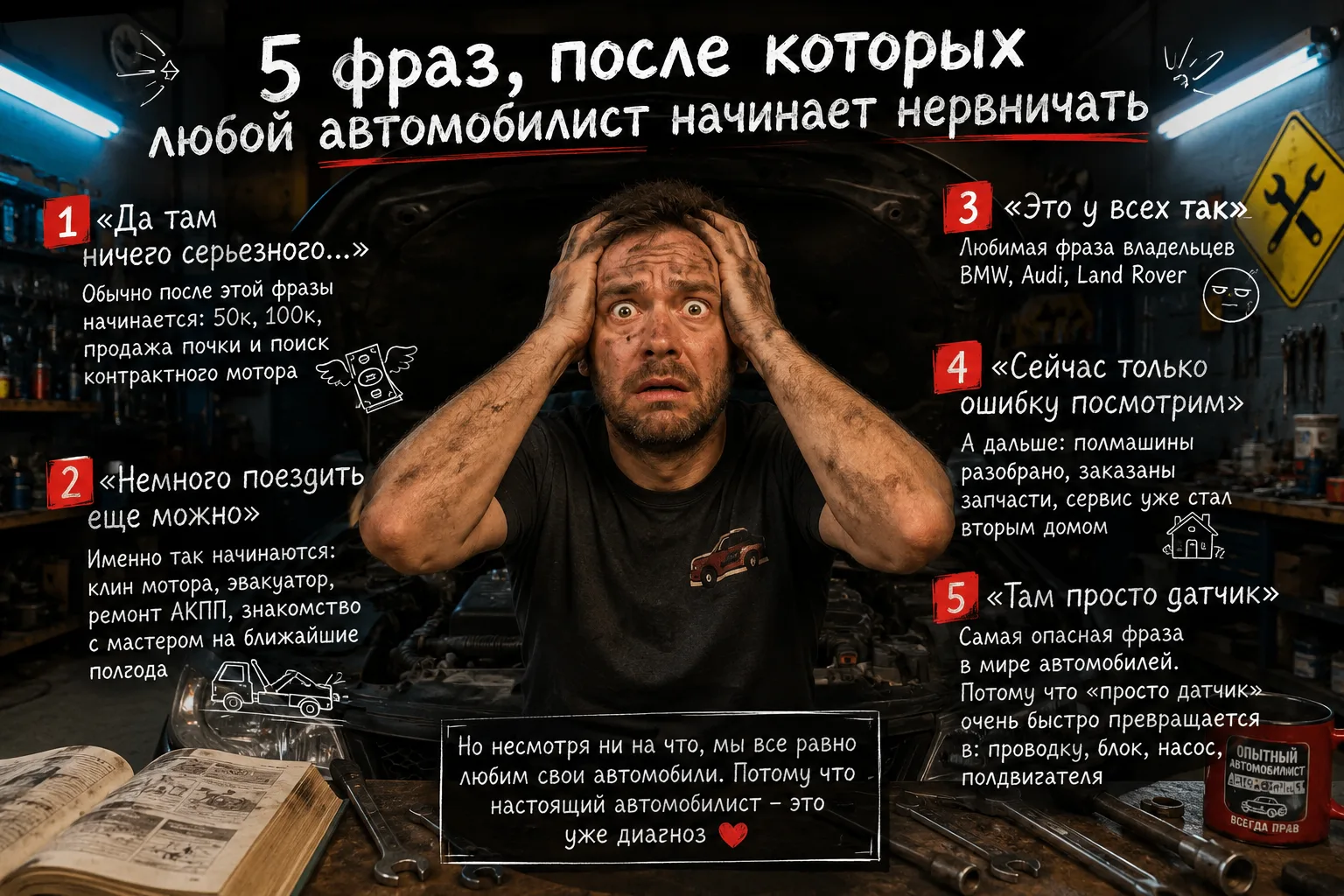 5 фраз, после которых любой автомобилист начинает нервничать 🚘😅
