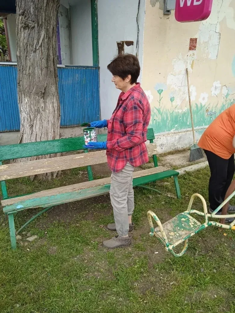 🌟 Благоустройство детской площадки в хуторе Краснодаровский.