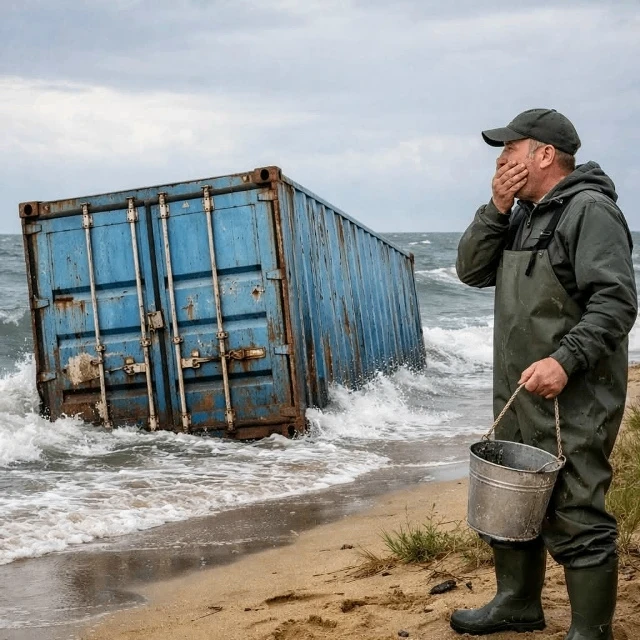 Бедный рыбак нашел контейнер на берегу моря, а когда открыл его, то оцепенел и разрыдался