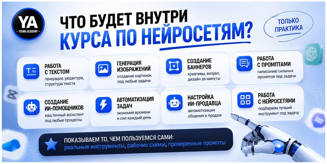 🧠 Что будет внутри курса по нейросетям?