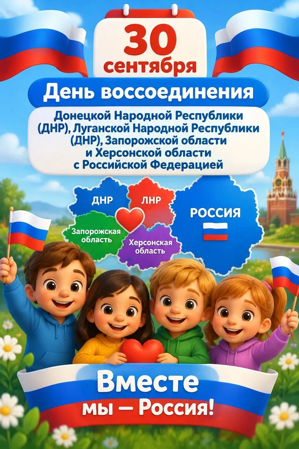 30 сентября в России ежегодно с 2023 года отмечают День воссоединения Донецкой Народной...