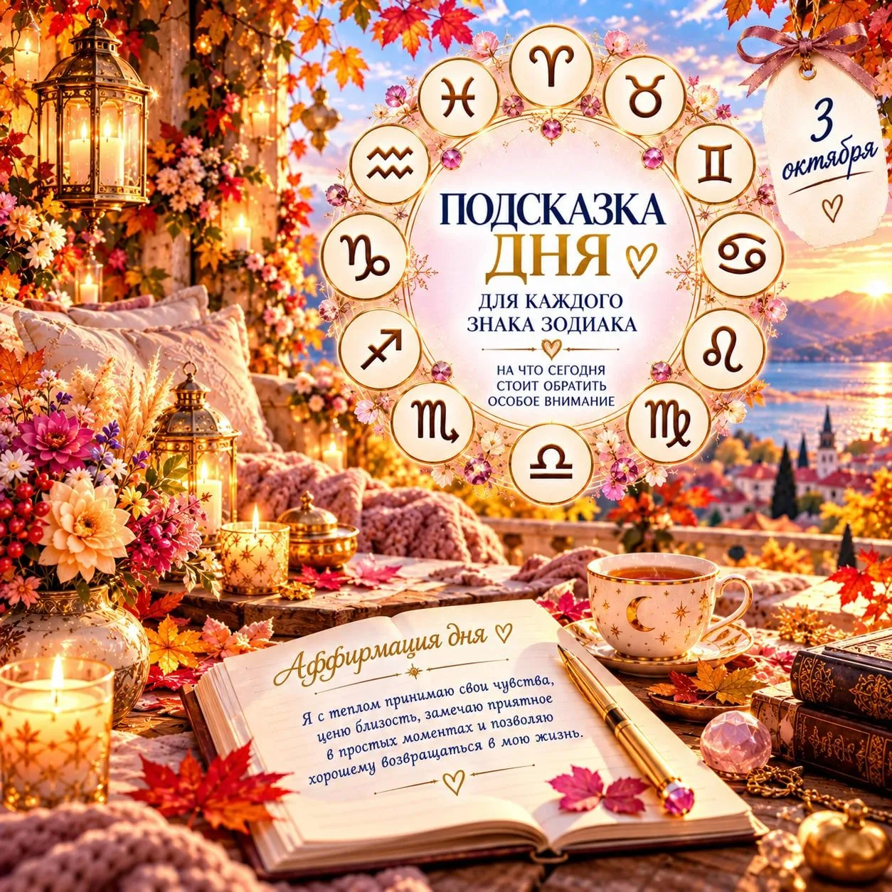 ПОДСКАЗКА ДНЯ ДЛЯ КАЖДОГО ЗНАКА ЗОДИАКА НА 3 ОКТЯБРЯ: НА ЧТО СЕГОДНЯ СТОИТ ОБРАТИТЬ ОСО...