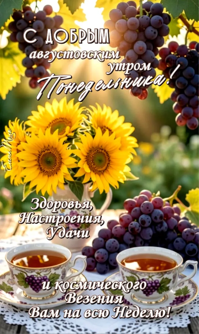 Доброе утро!🌻🍇