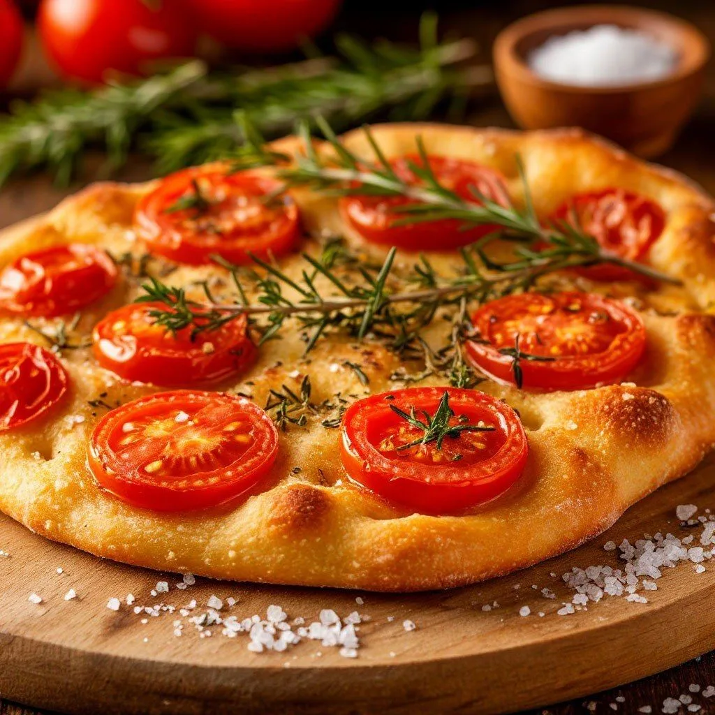 🍅🍞 Домашняя фокачча с помидорами в аэрогриле 🔥