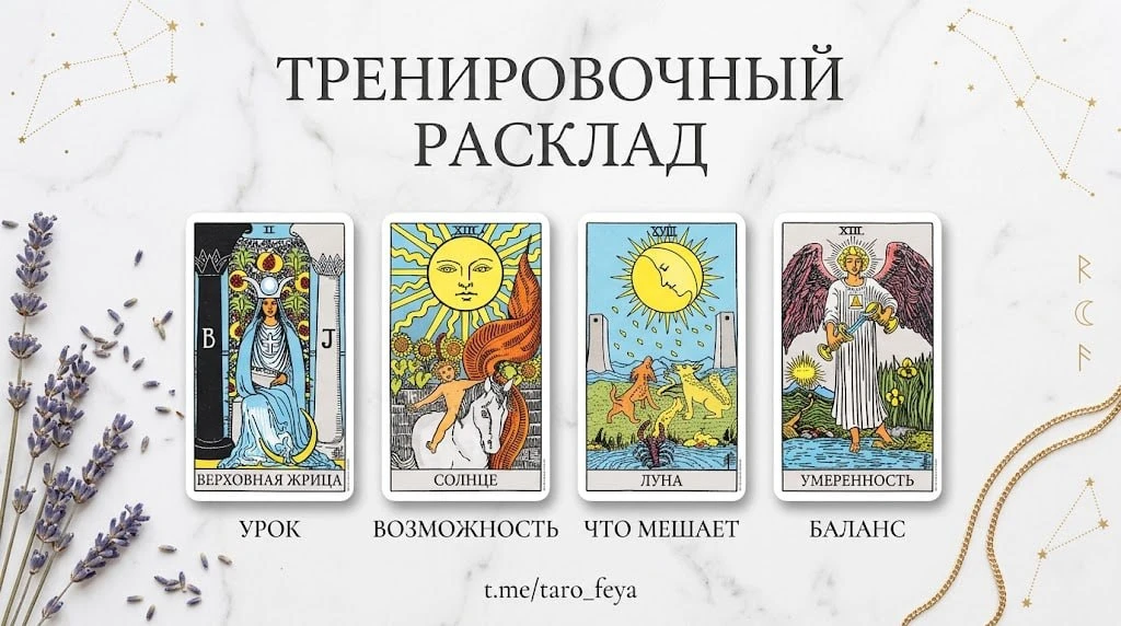 🔮 Тренировочный расклад: "Какие уроки и возможности я не замечаю, и что нужно сделать,...