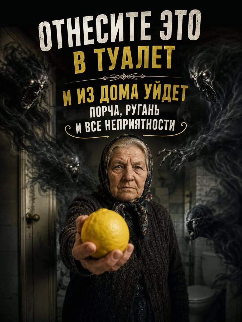 Лимон в туалете избавит от негатива, ругани и порчи 🧚🏼