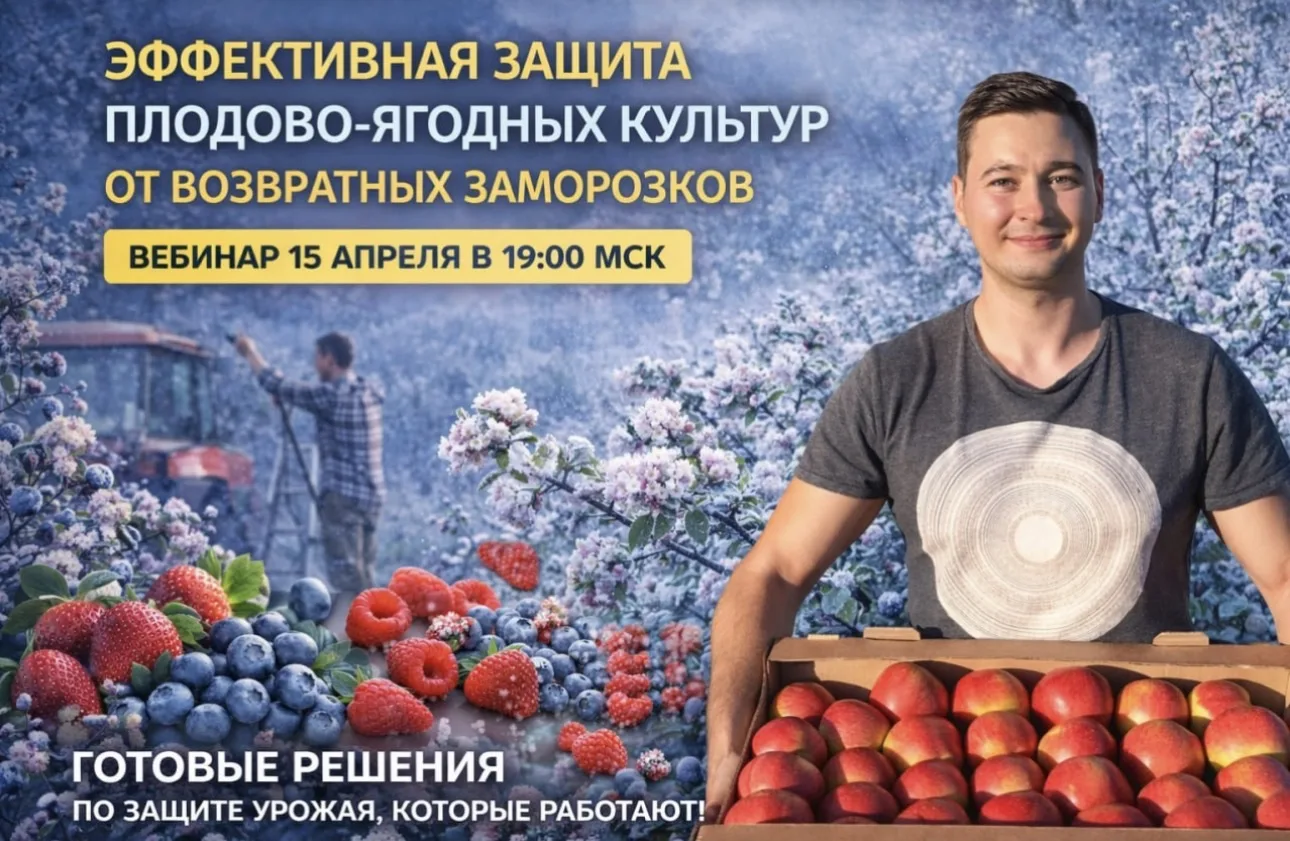 Возвратные заморозки в цветение — это не просто погодный риск.
Это риск прямых потерь урожая и прибы
