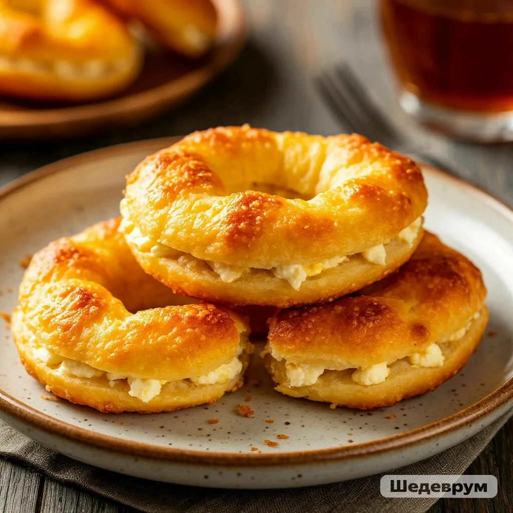 ТВОРОЖНЫЕ БУБЛИКИ С СЫРОМ — ХРУСТЯЩИЕ, НЕЖНЫЕ И БЕЗ ДРОЖЖЕЙ! 🥯🧀✨