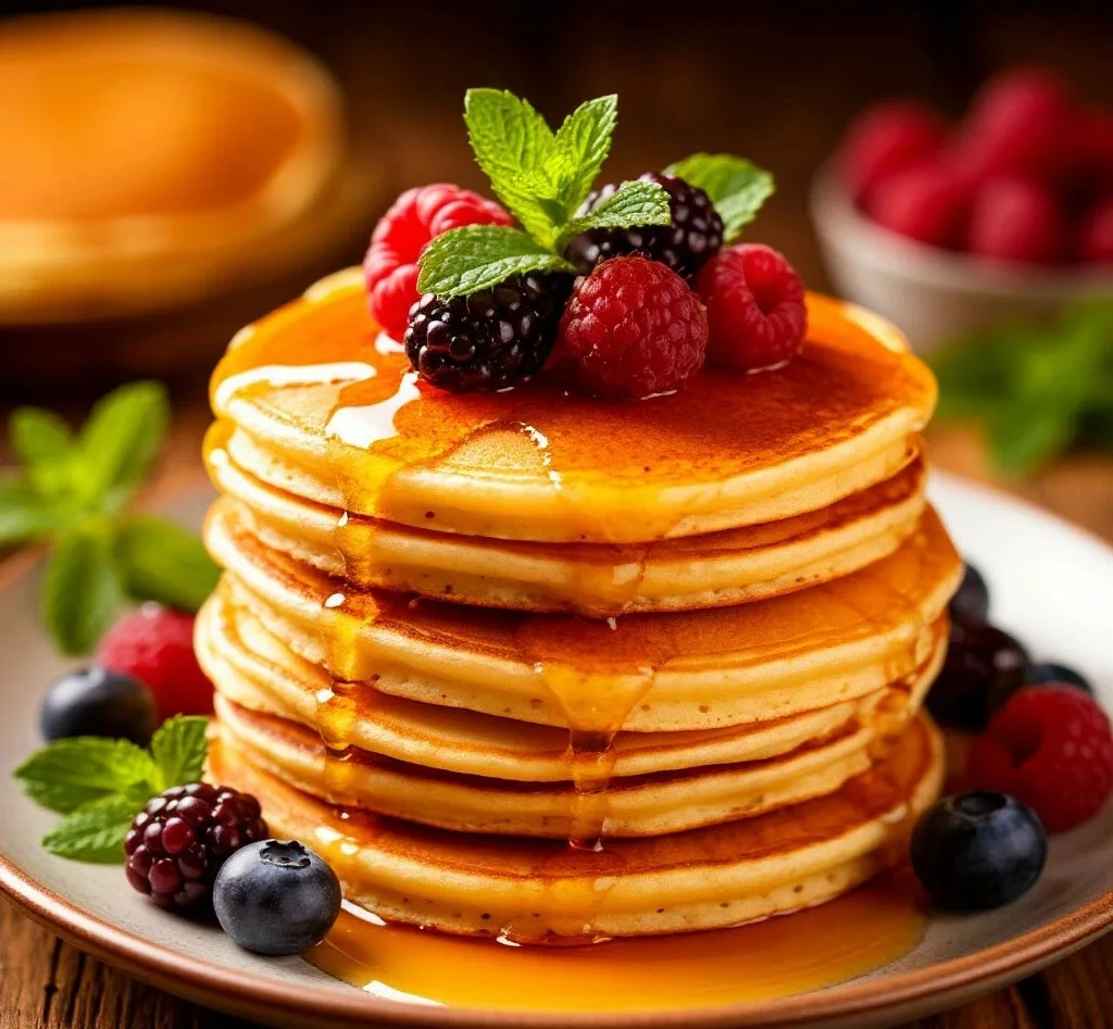 Панкейки на кефире 🥞🥛